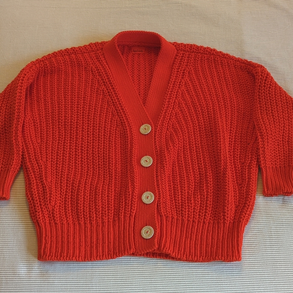 Babaa cardigan No. 18 - Summer Flame - Picture 1 of 3